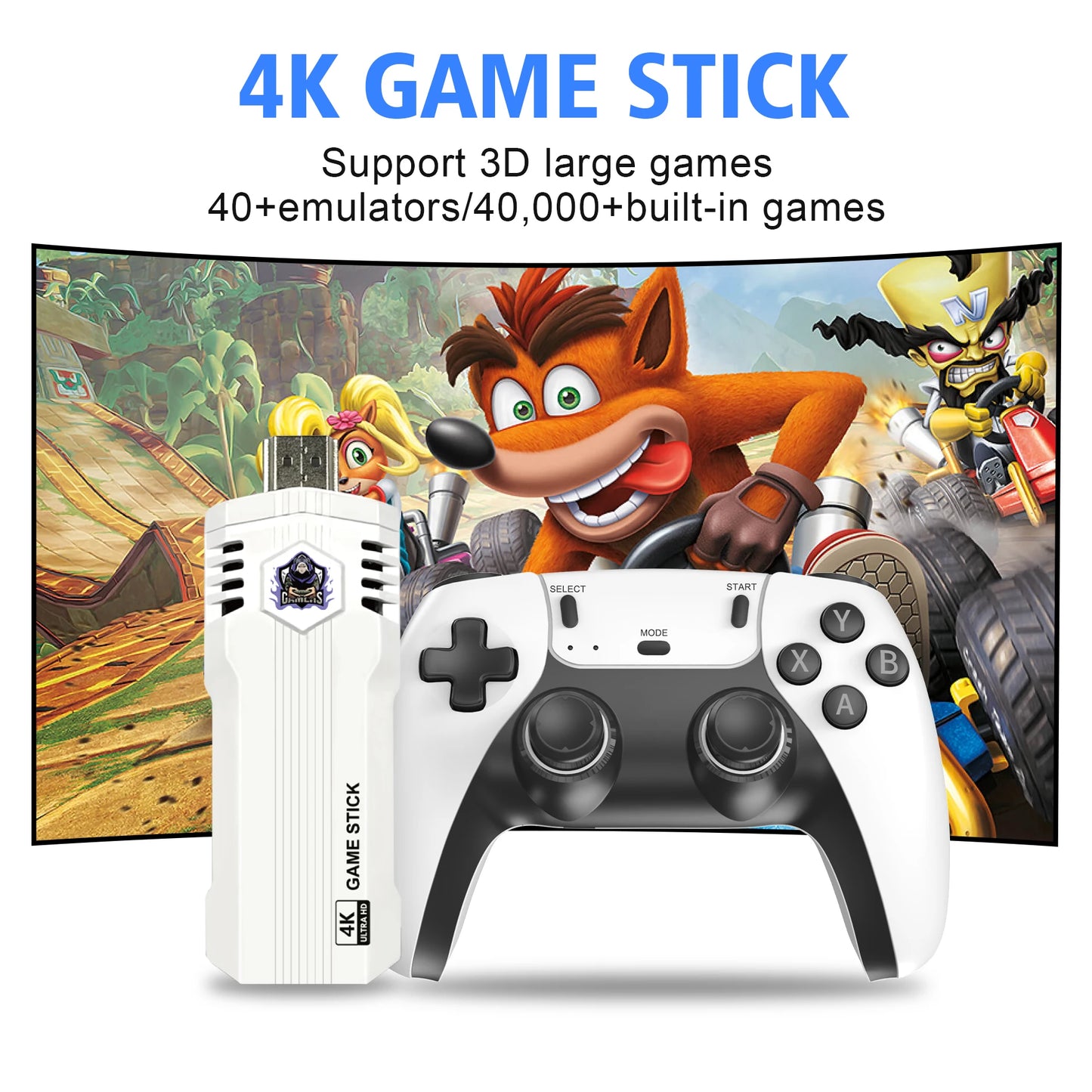 🎮 New X2L 4K Game Stick – Retro Video Game Console με 30.000+ Παιχνίδια 🕹️