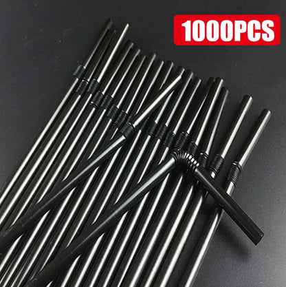 🥤🌈 Plastic Drinking Straws – Πολύχρωμα Καλαμάκια 50-1000PCS ✨ Ιδανικά για Party, Γάμους & Καθημερινή Χρήση