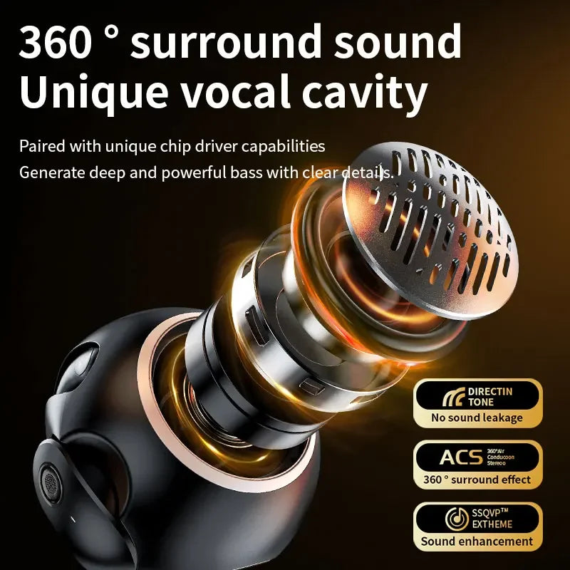 🎧 JM13 PRO 2-in-1 Open Bluetooth Earphones – Ασύρματα Ακουστικά με Subwoofer Speaker, HD Κλήσεις & Bluetooth 5.4 | OWS Design & Εργονομική Άνεση