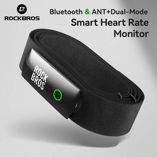 🚴‍♂️ ROCKBROS HRM828 Heart Rate Monitor – Αισθητήρας Καρδιακών Παλμών με Ζώνη Στήθους (Bluetooth & ANT+)