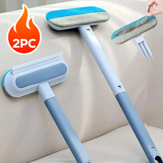 🐾 3 σε 1 Βούρτσα Αφαίρεσης Τριχών Κατοικιδίων με Μακρύ Λαβή – Καθαρισμός Τριχών & Παραθύρων | Ανθεκτική & Οικολογική Κατασκευή