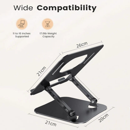 📱💻 Phone & Tablet Adjustable Stand – Αλουμινένια Αναδιπλούμενη Βάση έως 17’’ 🎯