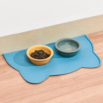 🐾🍽️ Food Grade Silicone Cat Mat – Αντιολισθητικό & Αδιάβροχο Pad Σίτισης 🧼💧 Καθαρό πάτωμα, χαρούμενο κατοικίδιο – για κάθε γεύμα!