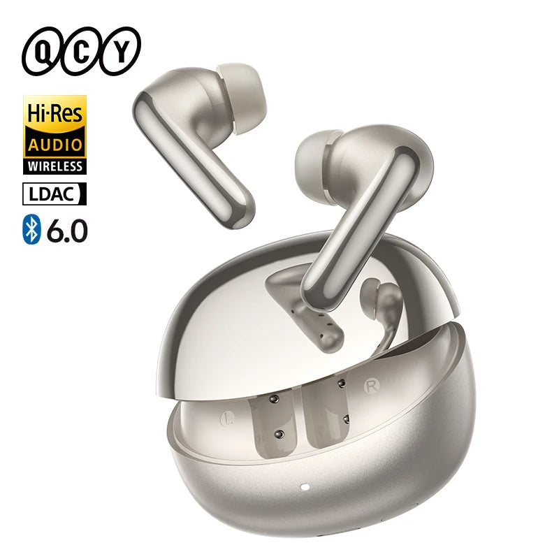 🎧 QCY MeloBuds N60 – Bluetooth 6.0 Earbuds με ANC, LDAC & 45H Αυτονομία