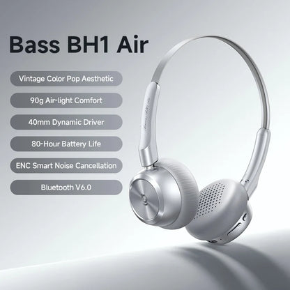 Baseus BH1 Air Wireless Headphones με Bluetooth 6.0, ENC Noise Cancellation & 80h Αυτονομία