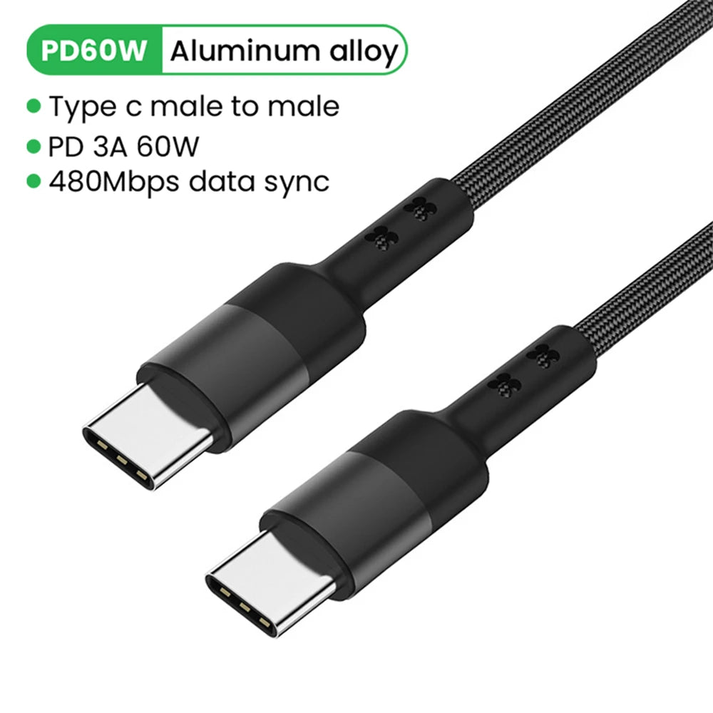 USB-C σε USB-C Καλώδιο Φόρτισης PD 100W (5A) – Ultra Fast Charge για Laptop & Smartphone