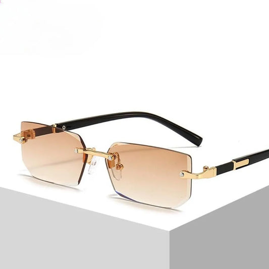 🕶️🌊 Retro Korean Γυαλιά Ηλίου – Frameless Gradient Shades ✨ UV400 Προστασία για Παραλία, Οδήγηση & Ταξίδια