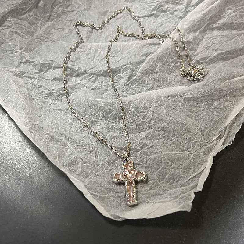 ⭐ Vintage Δερμάτινο Κολιέ με Αστέρι – Unisex, Ασημί Αντικέ με Y2K Aesthetic ✨