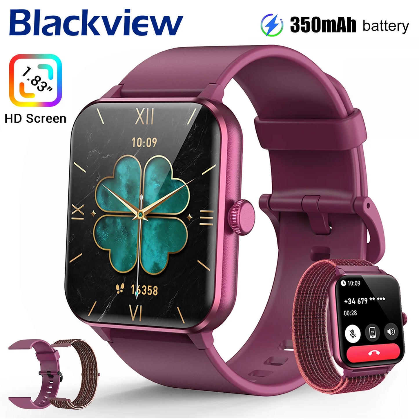 ⌚ Blackview R50 – Smartwatch 1.85" HD με SpO₂, Καρδιακό Ρυθμό & 100+ Αθλητικά Modes
