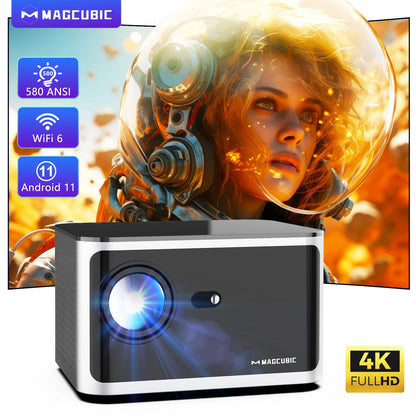 🎥 Magcubic HY350 Pro – 580ANSI Smart Projector με Android 11, 4K Υποστήριξη & Αυτόματη Εστίαση