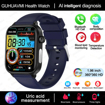 Smart Watch ECG + PPG – Προηγμένο Ρολόι Υγείας & Ευεξίας για Γυναίκες