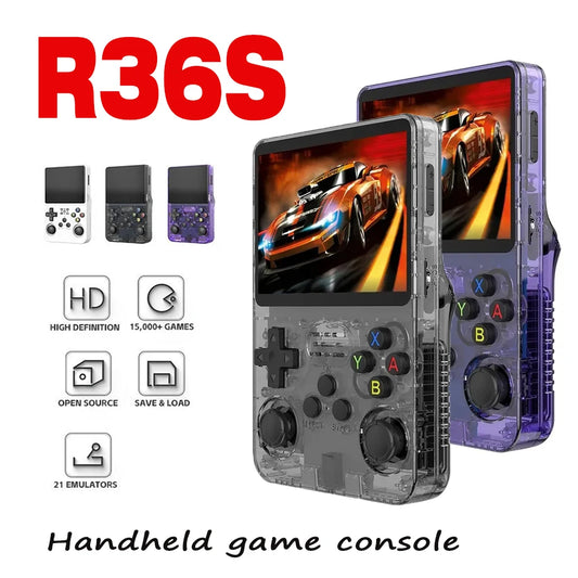 🎮 R36S Retro Game Console – Φορητή Κονσόλα με 3.5" Οθόνη & 15.000 Κλασικά Παιχνίδια 🕹️✨