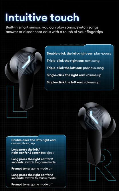 🎧 Lenovo XT53 Ασύρματα Bluetooth 5.4 Earbuds – Gaming Mode, LED Display & Αυτονομία έως 26 Ώρες