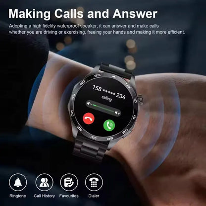 ⌚ 2025 New Men's Smart Watch - AMOLED | GPS | BT Call | NFC
