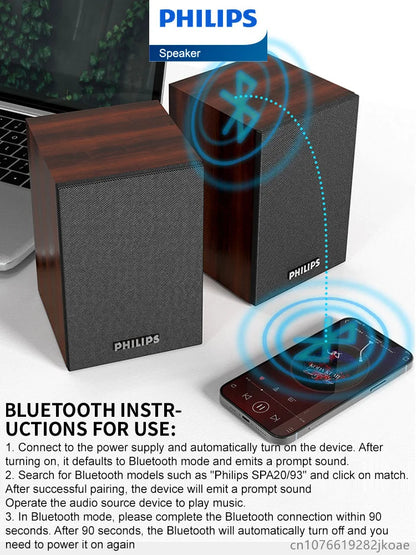 Philips SPA20 Bluetooth Speaker – 360° Surround Sound