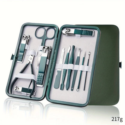 ✨ Professional Nail Care Kit – 7/10/12/18 PCS Manicure & Pedicure Set with Travel Case