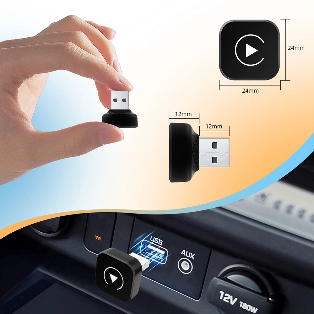 🚗 2-in-1 AI Box Mini Adapter – Από Wired σε Wireless CarPlay & Android Auto