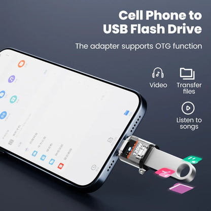 Olaf 120W USB-A Type-C OTG Adapter (USB 3.2) – Ταχεία Φόρτιση & Μεταφορά Δεδομένων