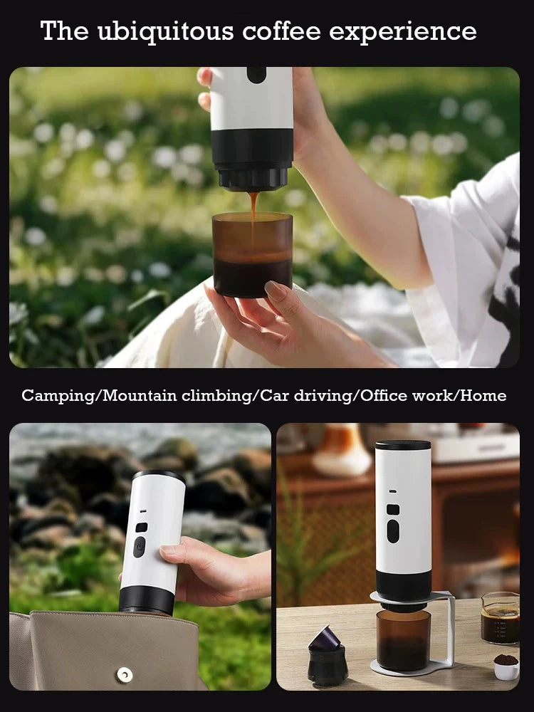 ☕🚀 Wireless Portable Coffee Machine – 3 σε 1 Espresso Maker με Digital Display 🚀☕