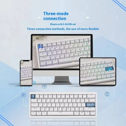 ⌨️🔥 CIDOO QK61 Tri-Mode Wireless Mechanical Keyboard – 60% Layout με VIA/QMK υποστήριξη, Gasket mount & Hot Swap για ultimate gaming & typing! 🎮💻