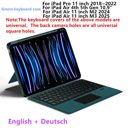 💻✨ HUWEI Magic Keyboard Case – Με Backlight & TouchPad για iPad Air & iPad Pro 11" 📱