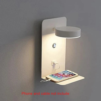 💡✨ Bedroom LED Wall Lamp με USB Charge – Modern Indoor Wall Light