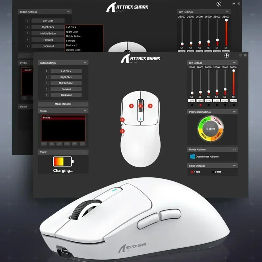 🦈⚡ Attack Shark X3 / X3 Pro – Ultra-Light Gaming Mouse με PAW3395 & Tri-Mode