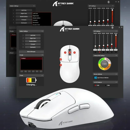 🦈⚡ Attack Shark X3 / X3 Pro – Ultra-Light Gaming Mouse με PAW3395 & Tri-Mode