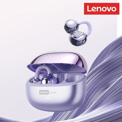 Lenovo LE302 OWS Bluetooth 6.0 – Wireless Ear Clip Headphones with Open-Ear Design & Up to 25 Hours Battery Life