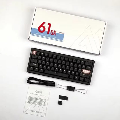 ⌨️🔥 CIDOO QK61 Tri-Mode Wireless Mechanical Keyboard – 60% Layout με VIA/QMK υποστήριξη, Gasket mount & Hot Swap για ultimate gaming & typing! 🎮💻