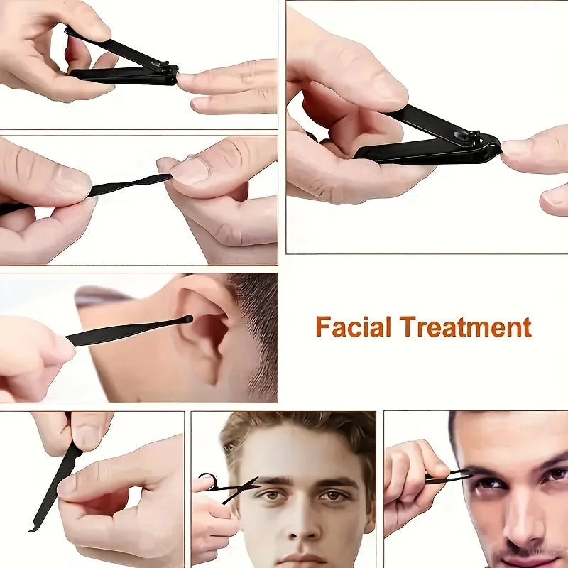 💅✂️ Professional Nail Clippers Kit – 7 έως 24 Τεμάχια 🧳 Σετ Μανικιούρ & Πεντικιούρ από Ανοξείδωτο Ατσάλι
