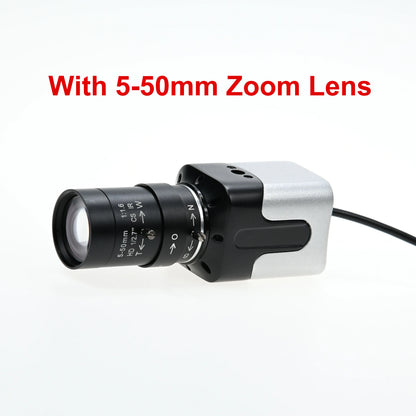 📸🔬 Ultra HD 16MP USB Camera – Επαγγελματική Βιομηχανική Κάμερα με Varifocal CS Lens 5-50mm/2.8-12mm 🎯