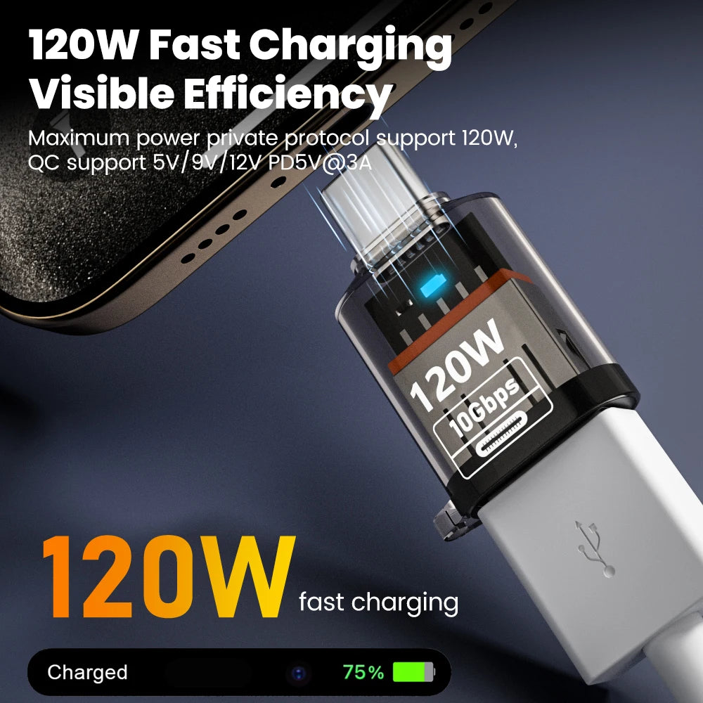 Olaf 120W USB-A Type-C OTG Adapter (USB 3.2) – Ταχεία Φόρτιση & Μεταφορά Δεδομένων