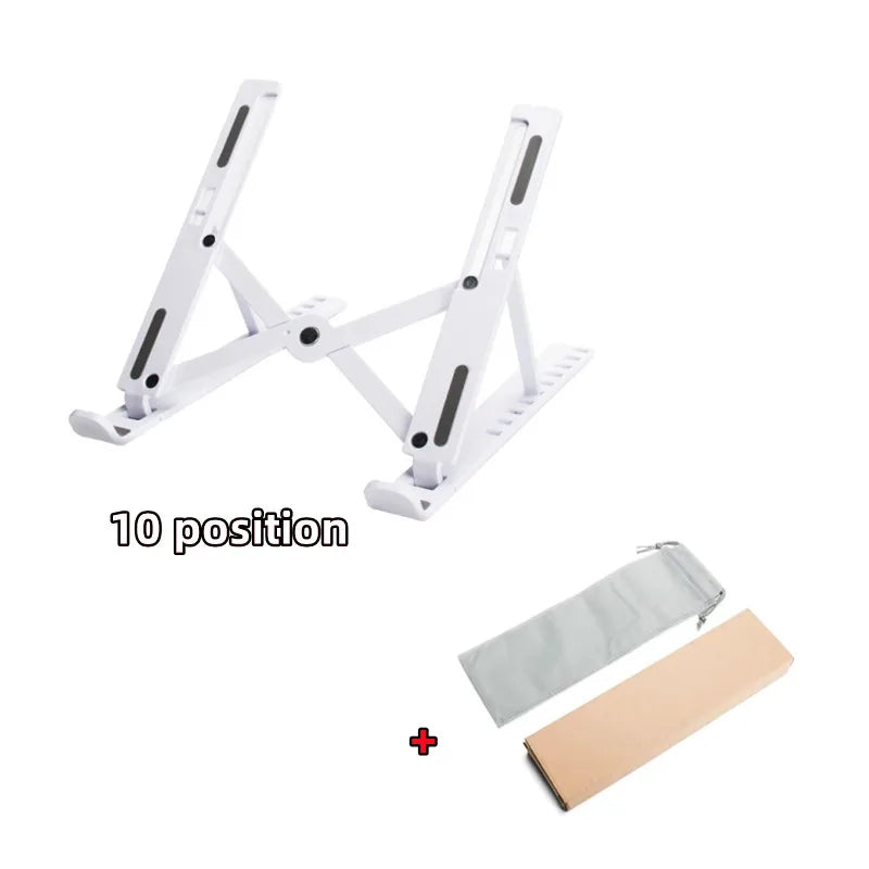 💻✨ Portable Foldable Laptop Stand – ABS Αναδιπλούμενη Βάση με Ρυθμιζόμενο Ύψος 🎯
