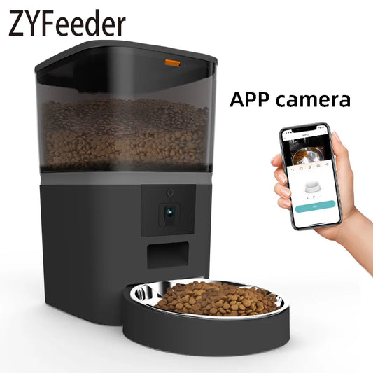 🐾📹 ZYfeeder Smart Pet Feeder 4L 🚀 (Αυτόματη Τροφοδότηση με Κάμερα & APP Control)