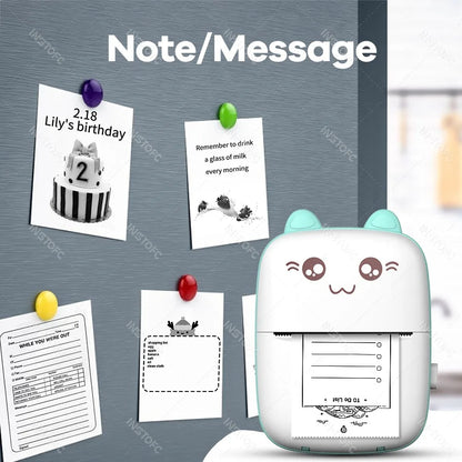 🖨️ 58mm Photo Label Mini Thermal Printer – Φορητός Εκτυπωτής Αυτοκόλλητων & Ετικετών μέσω Bluetooth