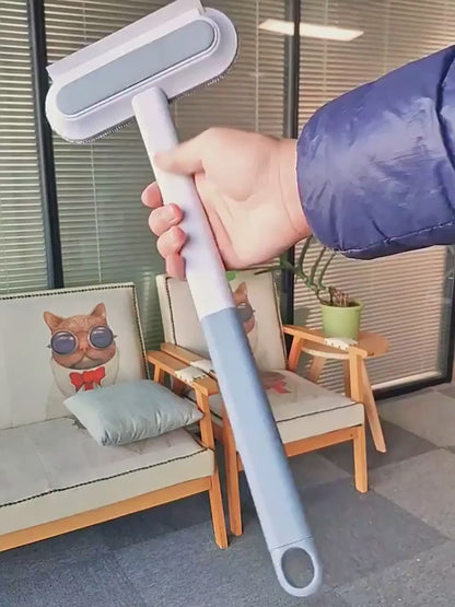 🐾 3 σε 1 Βούρτσα Αφαίρεσης Τριχών Κατοικιδίων με Μακρύ Λαβή – Καθαρισμός Τριχών & Παραθύρων | Ανθεκτική & Οικολογική Κατασκευή