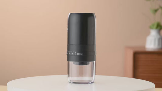 ☕⚡ Φορητός Ηλεκτρικός Μύλος Καφέ USB – 40 Επίπεδα Άλεσης & Επαναφορτιζόμενος ⚡☕