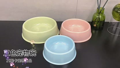Eco Pet Bowl 🐶🐱 | Durable Plastic 🍃 | Wheat Straw Material 🌾 | Food & Water Feeder 🥣 | For Small/Medium Pets ✅