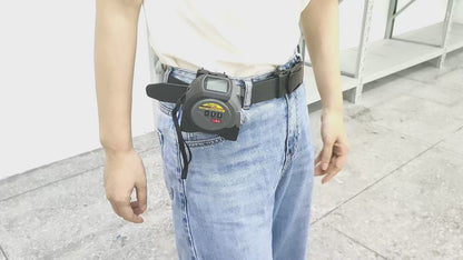 📐🔦 3-in-1 Laser Distance Meter & Measuring Tape 5m – Digital Distance Measurer with Laser Cross and Magnet 🔦📐