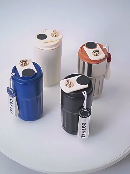 ☕ 450ml Smart Thermos Mug | Ανοξείδωτο Θερμός με Οθόνη Θερμοκρασίας | Ιδανικό για Καφέ, Τσάι & Ταξίδια