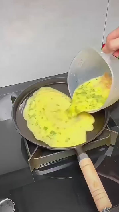 🍳 Τηγάνι Χυτοσιδήρου 26cm – Χωρίς Επίστρωση & Αντικολλητικό | Ιδανικό για Αυγά, Pancakes, Κρέπες & Μπριζόλες