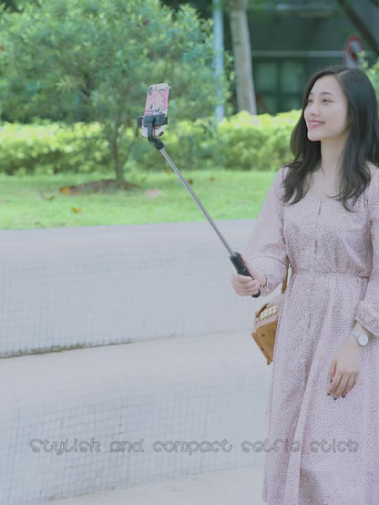 🤳✨ Wireless Selfie Stick Tripod με Φως & Bluetooth Remote – Extendable 71cm