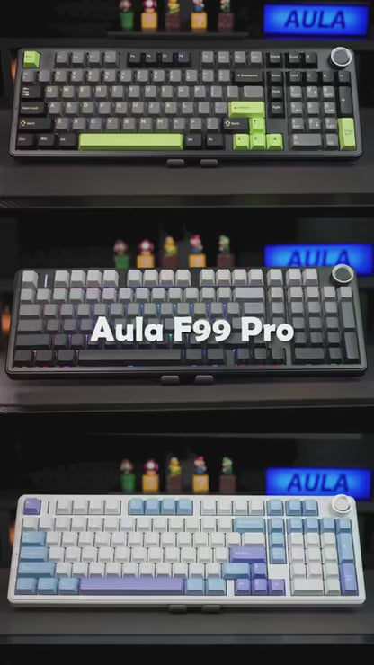 ⌨️🔥 AULA F99PRO – Gaming Mechanical Keyboard με 99 Πλήκτρα & Knob ⚙️ Τριπλή σύνδεση, Gasket κατασκευή & DIY δυνατότητες για τους απαιτητικούς gamers και creators!