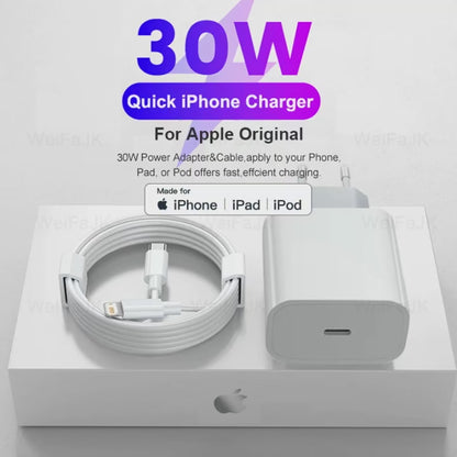 ⚡ Apple Original 30W Type-C Γρήγορος Φορτιστής – PD Fast Charge Η αυθεντική λύση φόρτισης της Apple για γρήγορη και ασφαλή τροφοδοσία των συσκευών σου! 🍏🔋