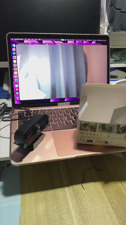 💻🎥 Full HD 1080p USB Webcam – Με Μικρόφωνο & Περιστροφή για PC & Laptop 🎤✨