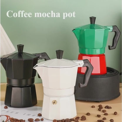 ☕✨ Κλασική Αλουμινένια Moka Pot – Ιταλικός Espresso στο Σπίτι ή στη Βόλτα! ✨☕  Aluminum Moka Coffee Pot – Italian Style Stovetop Espresso Maker